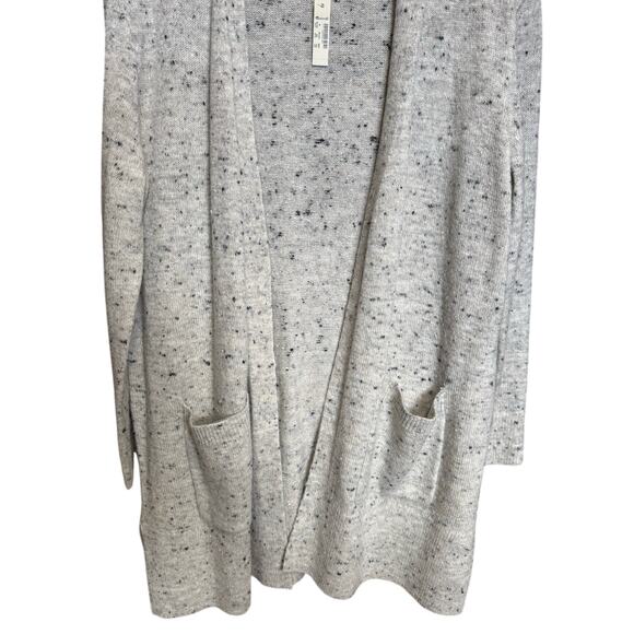 NWT Madewell Donegal Kent Cardigan Sweater Open Front Flecked Gray Size Medium - Picture 7 of 14